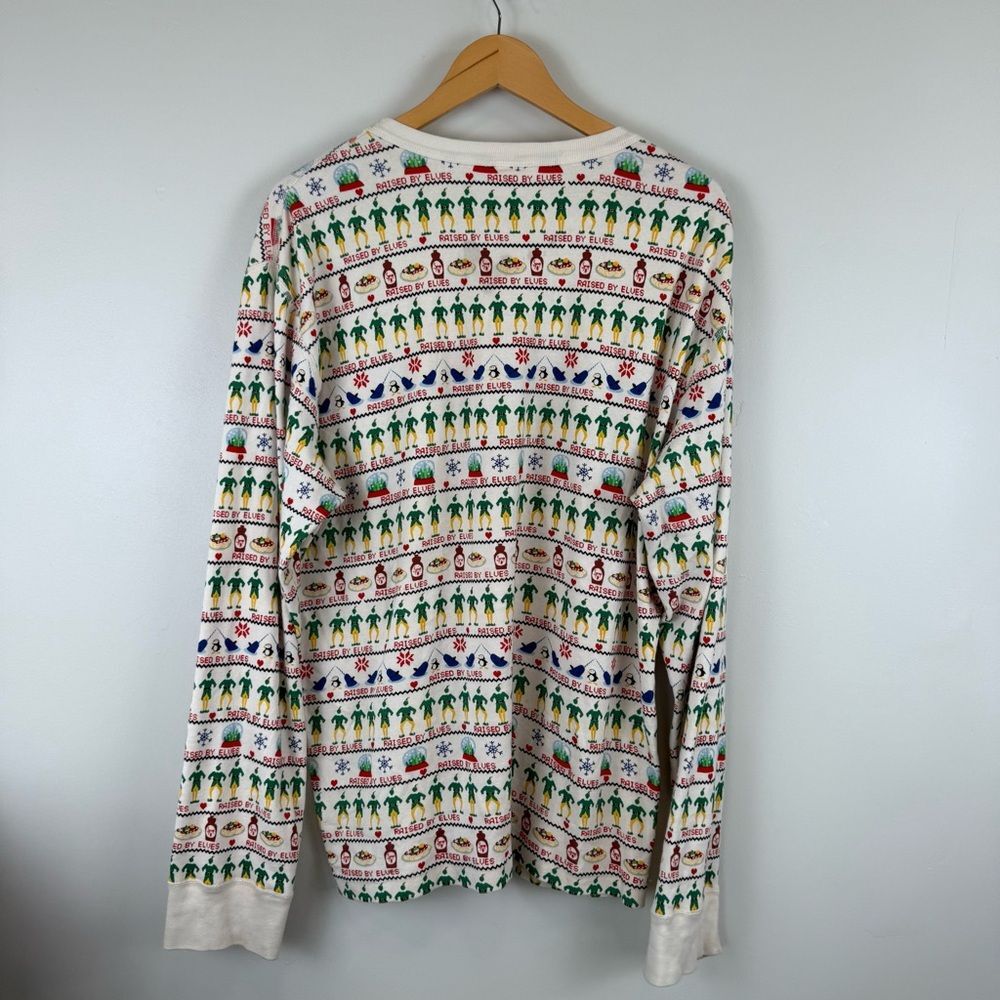 Hanna Andersson Adult Unisex Long John Pajama Top Size XXL Elf Fairisle - Picture 2 of 4